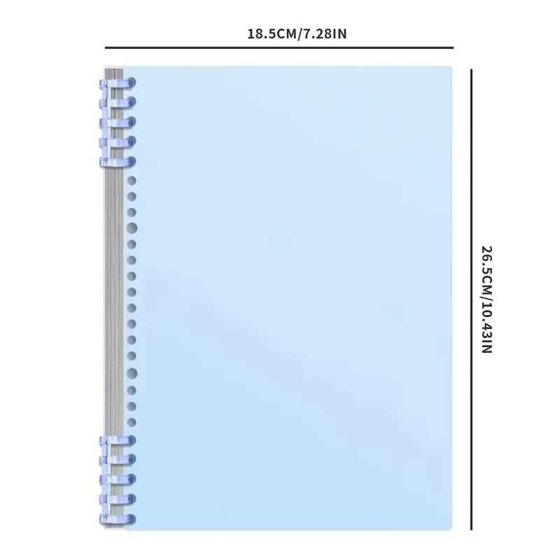 Notebook B5 60 fogli sostituibili ricarica fogli sciolti raccoglitore a spirale indice carta scrittura libro di cancelleria per materiale scolastico per ufficio