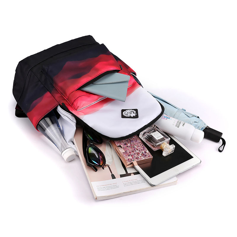 Cartable d'école unisexe décontracté, sac à dos léger pour femme, sac à dos design requin, adolescentes et garçons, cartable noir et blanc