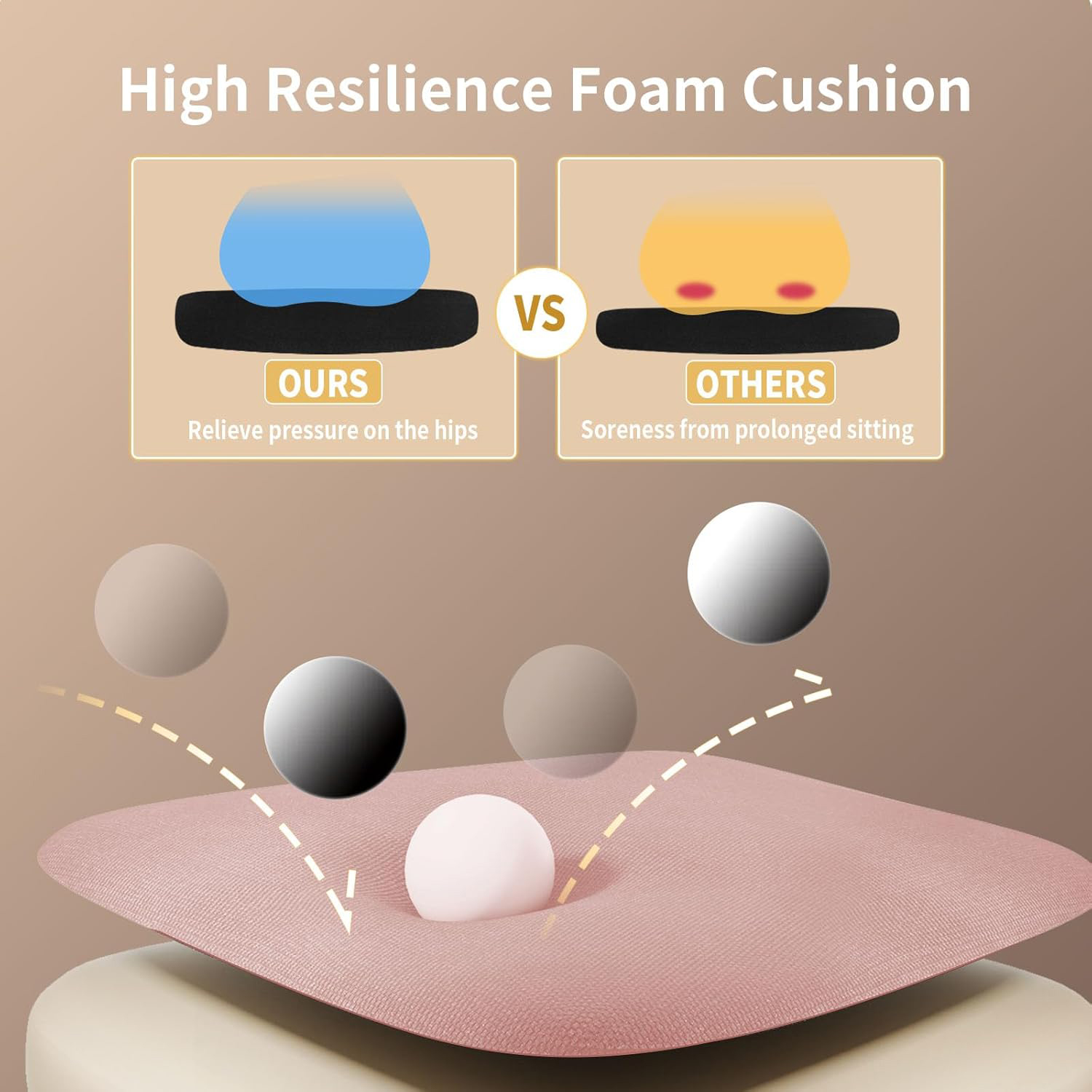 naspaluro Ergonomic Office Chair Desk Chairs Height Adjustable Gaming Chair Executive Work Chair Armrest Lumbar Support for Home