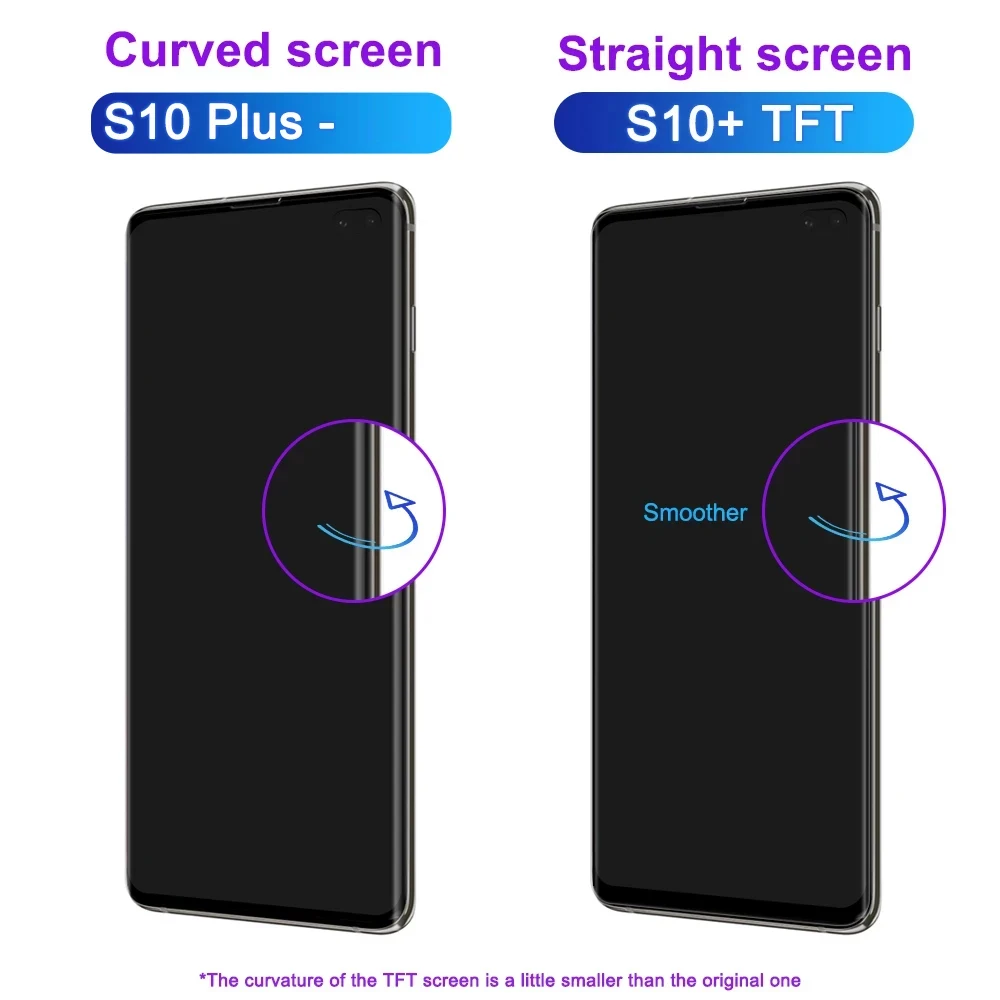 Pantalla TFT para Samsung Galaxy S10 Plus G975 G975F pantalla Lcd pantalla táctil Digital para Samsung Galaxy S10 G973F montaje