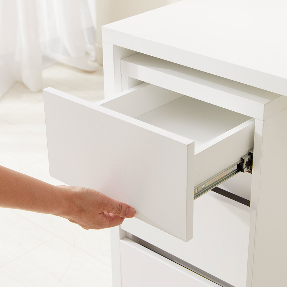 스노우 와이드 데스크 L자형 학생 화이트 책상 1400/1600