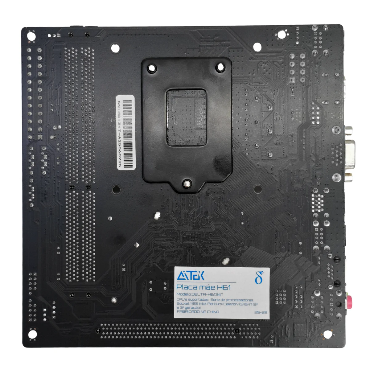 Kit Placa Mae Micro ATX Chipset H61 E Processador Intel Core i5 3470 3.20GHz HDMI VGA DDR3 16GB SATA M2