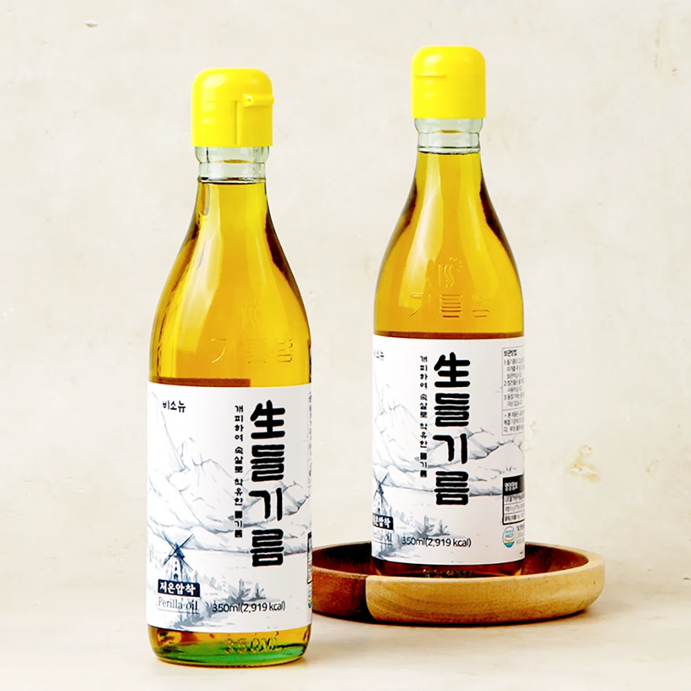 저온압착 들기름 생들기름 350ml