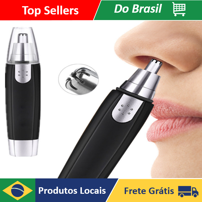 Aparador Removedor de Pelos Elétrico/Portátil para Nariz/Orelha/Rosto / Depilador Facial - Neverdie Store