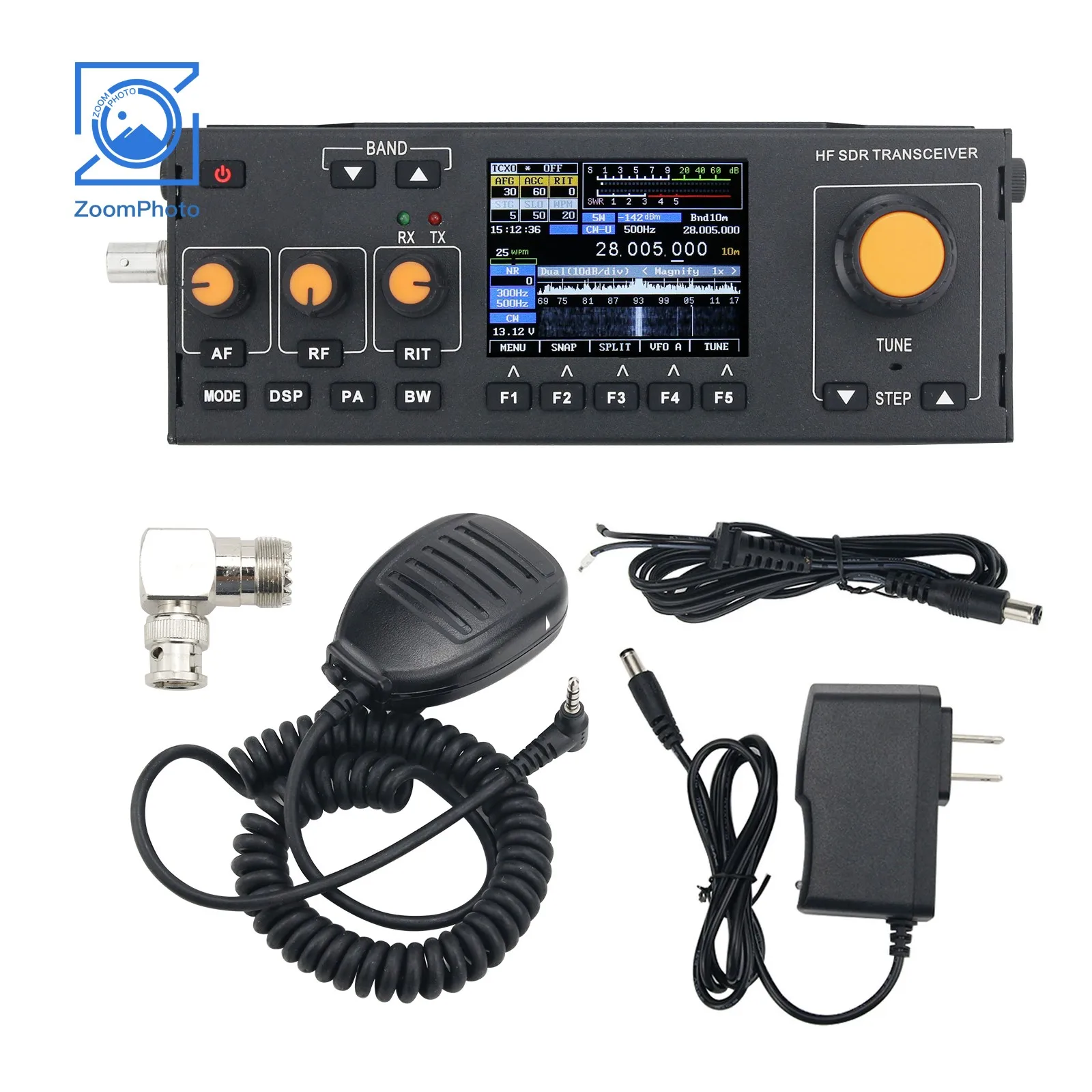 RS-918 15w hf sdr transceiver MCHF-QRP transceiver amateur kurzwelle radio w/handheld mikrofon ladegerät