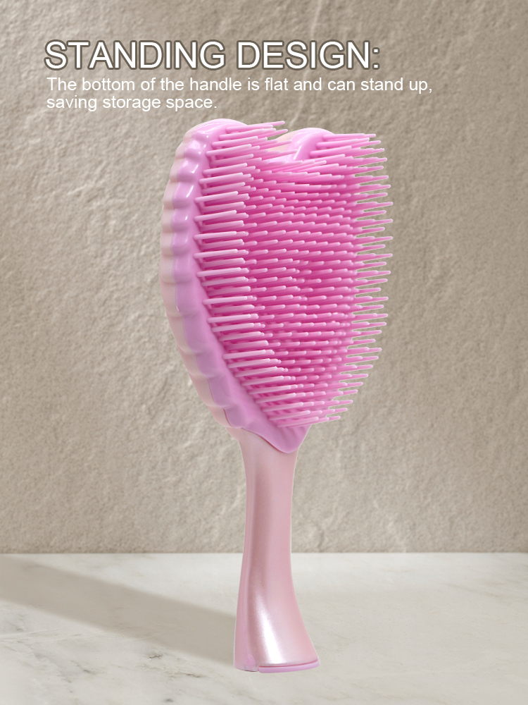 Profissional mini anjo desembaraçar emaranhado escova de cabelo pente anti-estático escova de cabelo feminino pentes de massagem para salão de cabeleireiro ferramentas