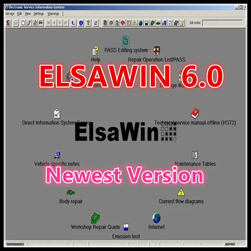 2024 caliente ElsaWin 6,0 última versión para V-W para a-udi para sk-oda para s-eat software de reparación de automóviles motiva Elsa Win 6,0 hasta 2017