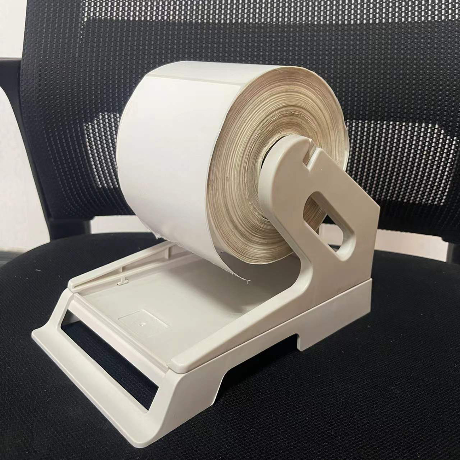 Porte-étiquette pour imprimante de bureau, fournitures d'accessoires, support d'étiquette d'expédition pour rouleaux et étiquettes pliables, supermarché, usine, bureau