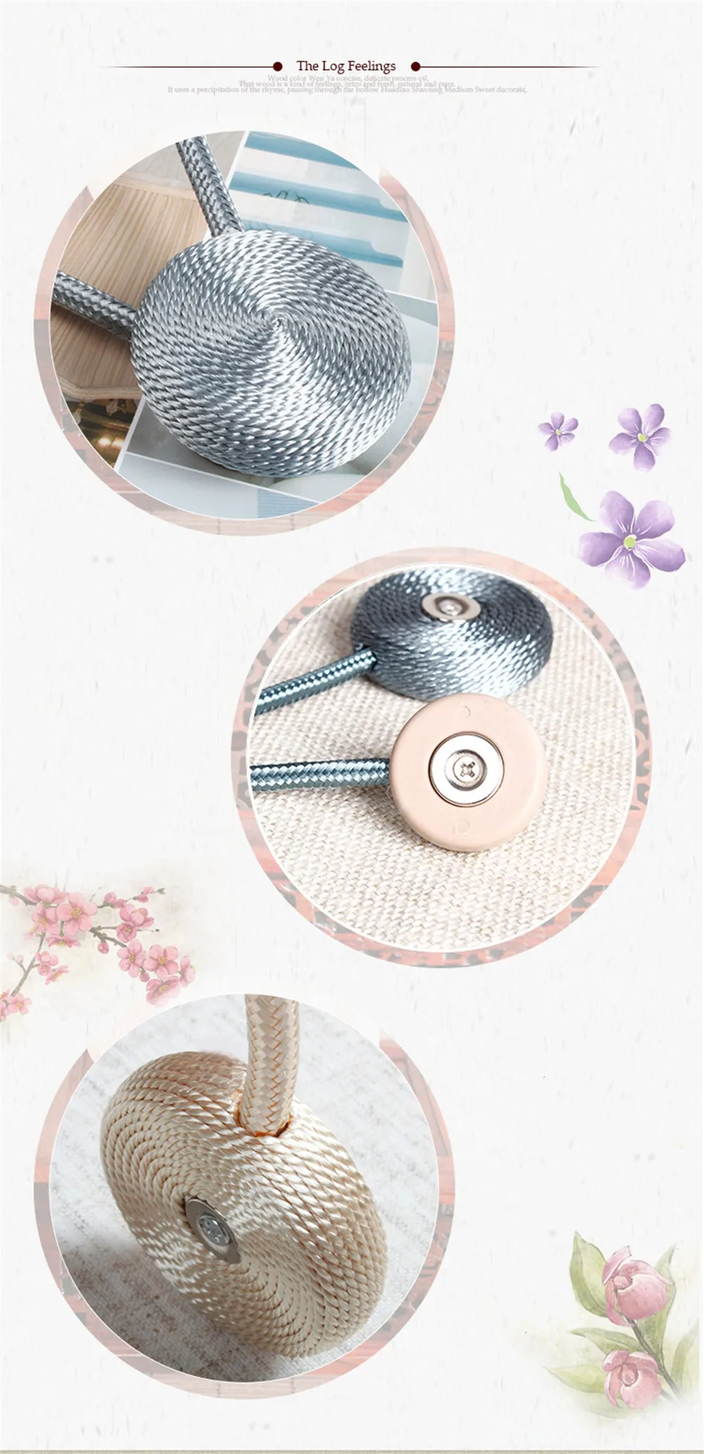 Màn Thắt Lưng Nam Châm Hiện Đại Phong Cách Đơn Giản Kẹp/Tende Drap Bọc Dây Lưng Đan Dây Holdbacks Cho Sổ Giá Đỡ