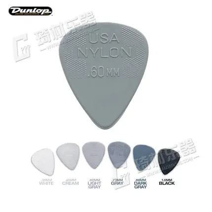 Dunlop Nylon Chuẩn Guitar Chọn Plectrum Trung Gian