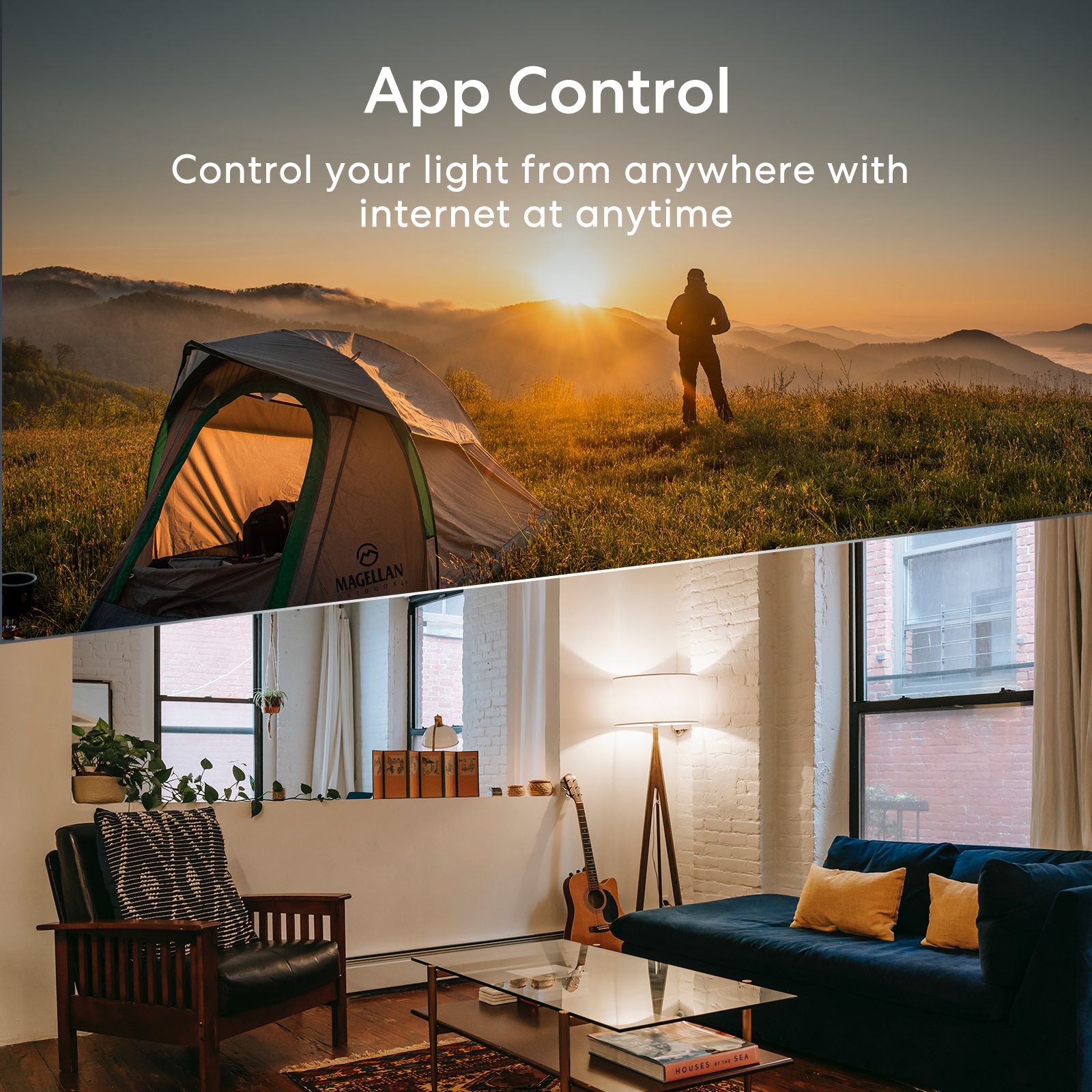 Meross Smart Bulb WiFi Glühbirne LED-Lampe RGBWW Dimmbar E26 E27 B22 9W (60W Äquivalent) Unterstützt Alexa Google Home SmartThings