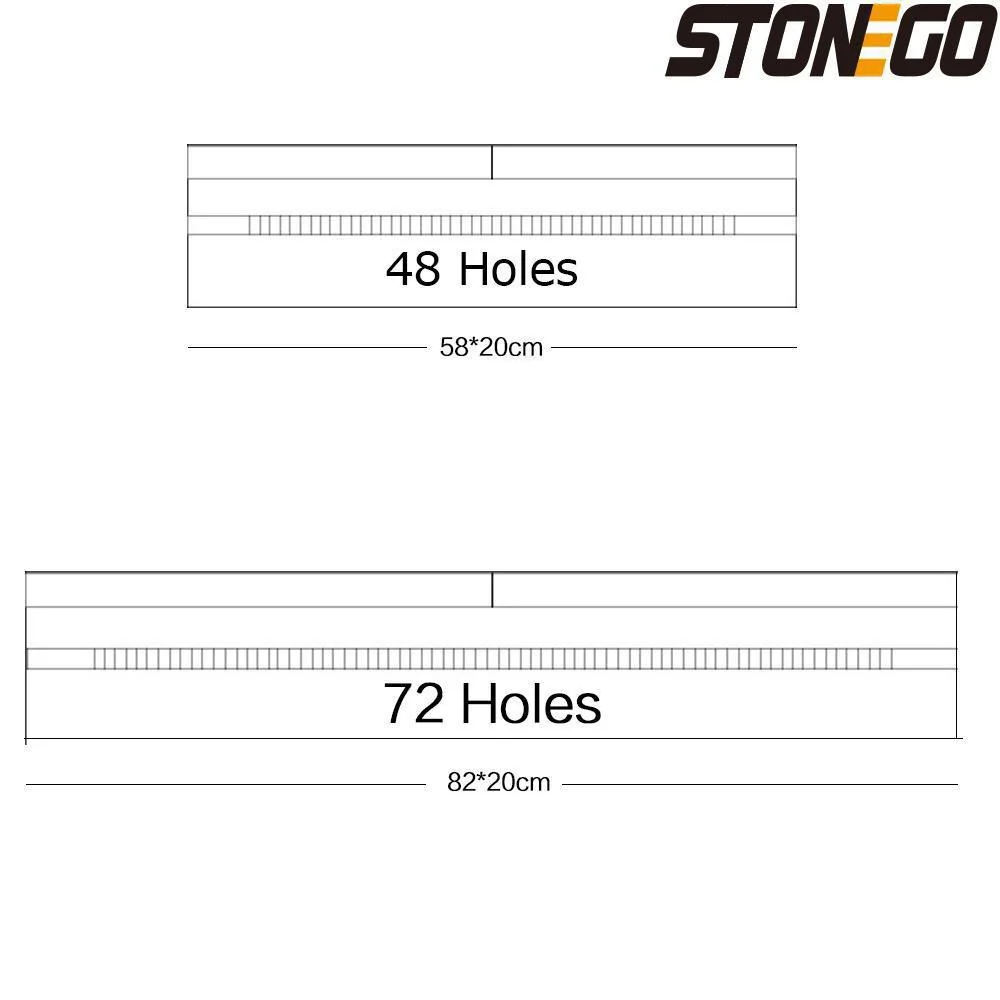 STONEGO Custodia portapenne in tela con 48/72 fori
