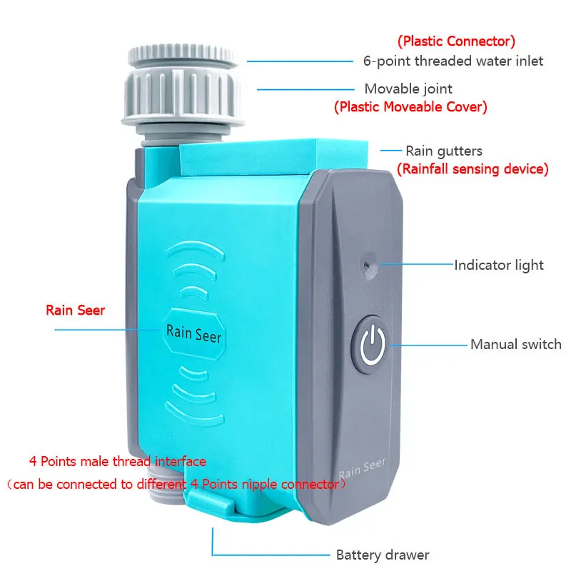 Rain Seer Tuya บลูทูธสวนบ้านชลประทาน Watering TIMER WiFi Water TIMER โทรศัพท์มือถือรีโมทคอนโทรล