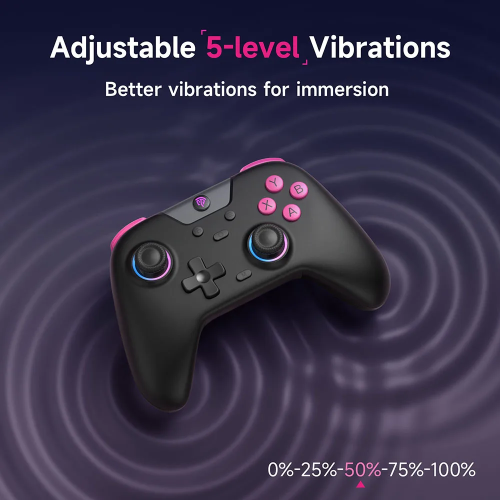 Controller gamepad wireless EasySMX X05 con Bluetooth, dongle, cablato per PC/telefono/switch/steam Gamer, effetto Hall