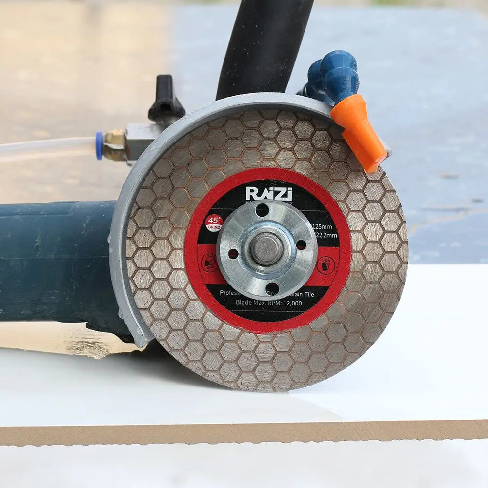 Raizi 5Inch/125Mm Edge Lưỡi Cưa Kim Cương Cho Cắt Gạch Và Xay Nhỏ Lưỡi Tròn Gốm Sứ Ngói đĩa Cắt