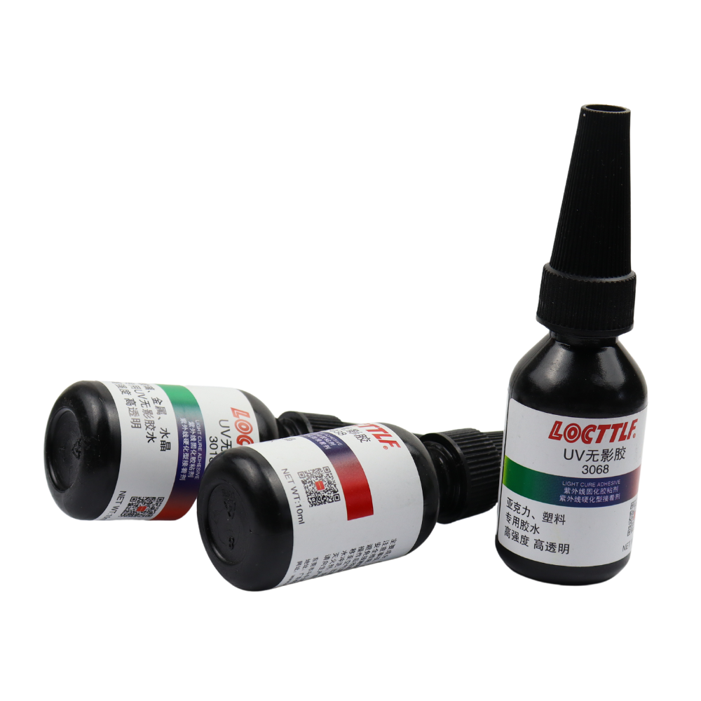 10ML LOCTTLF 3018 3038 3068 Colla UV Shadowless Tavolino in vetro Cristallo Artigianato Plastica Trasparente Adesivo morbido