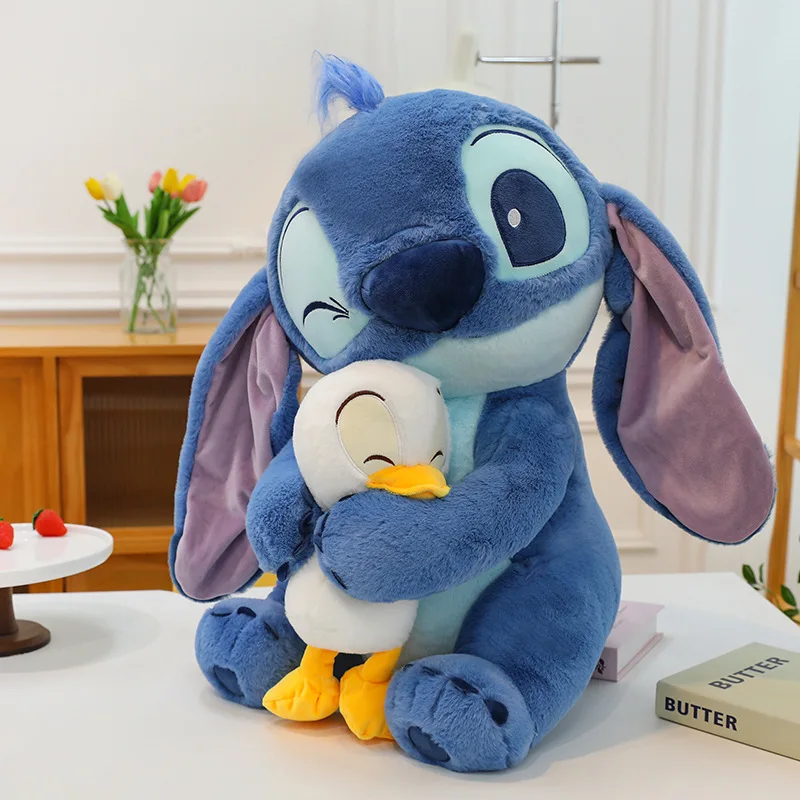 ディズニーぬいぐるみ人形スティッチリロ人形かわいいアヒルスティッチぬいぐるみぬいぐるみクリスマス子供の誕生日プレゼントかわいい装飾おもちゃ