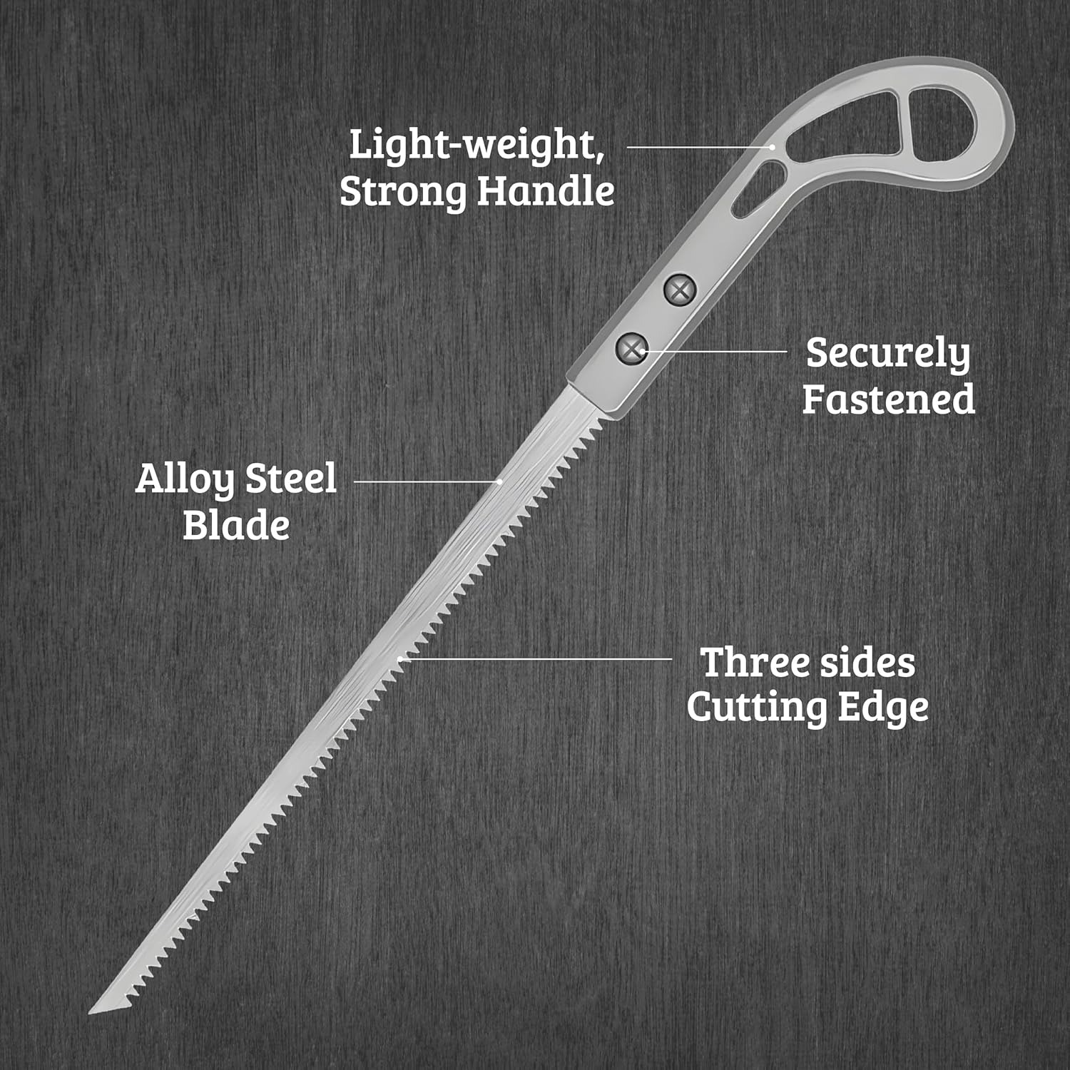 Sierra manual para jardín, sierra para carpintería de 340 mm, minisierra para cortar paneles de madera y pared