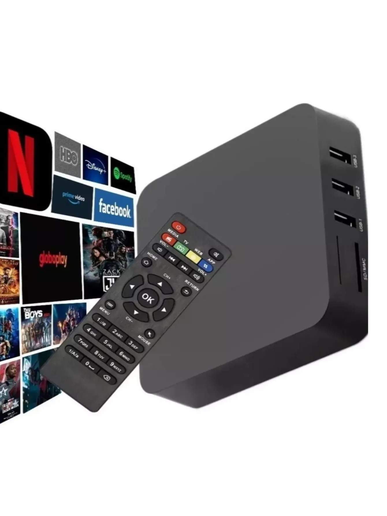 Eletrônicos caixa de tv inteligente 512gb 4k android 11.1 tvbox wifi 5g internet tv assista filmes e séries com este conversor transform s