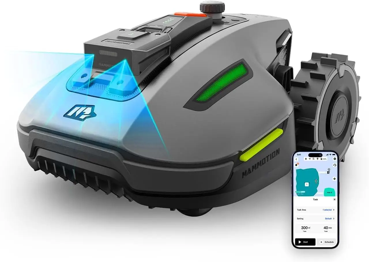 NAJNOWSZY MODEL YUKA Mini 700H Robot kosiarka, odbiór 0,17 akra, maks. 0,27 akra, pozycjonowanie Ultrasense AI Vision+ RTK