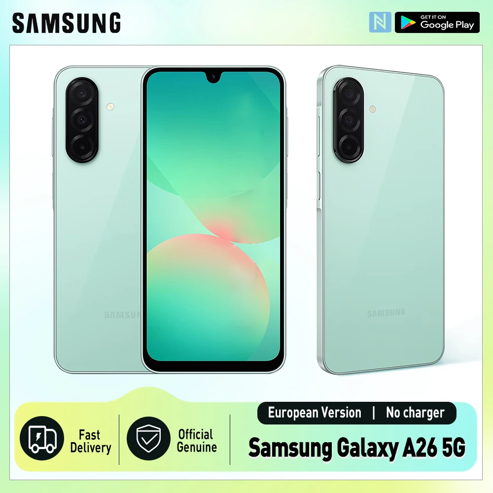 Samsung Galaxy A26 5G, Smartphone, Écran AMOLED 6,7", Caméra 50 MP, 120 Hz, 5000 mAh, IP67