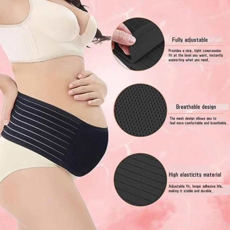 Soft Breathable การตั้งครรภ์คลอดบุตร Belly Band สําหรับหญิงตั้งครรภ์ปรับเข็มขัดคลอดบุตรทุกขั้นตอนการตั้งครรภ์หลังคลอด