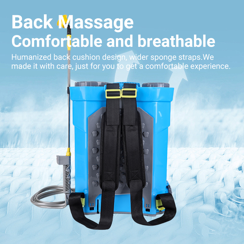 충전식 리튬 배터리 전기 분무기, 농업용 송풍기, 지능형 살충제 디펜서, 정원 관개 분무기, 20L