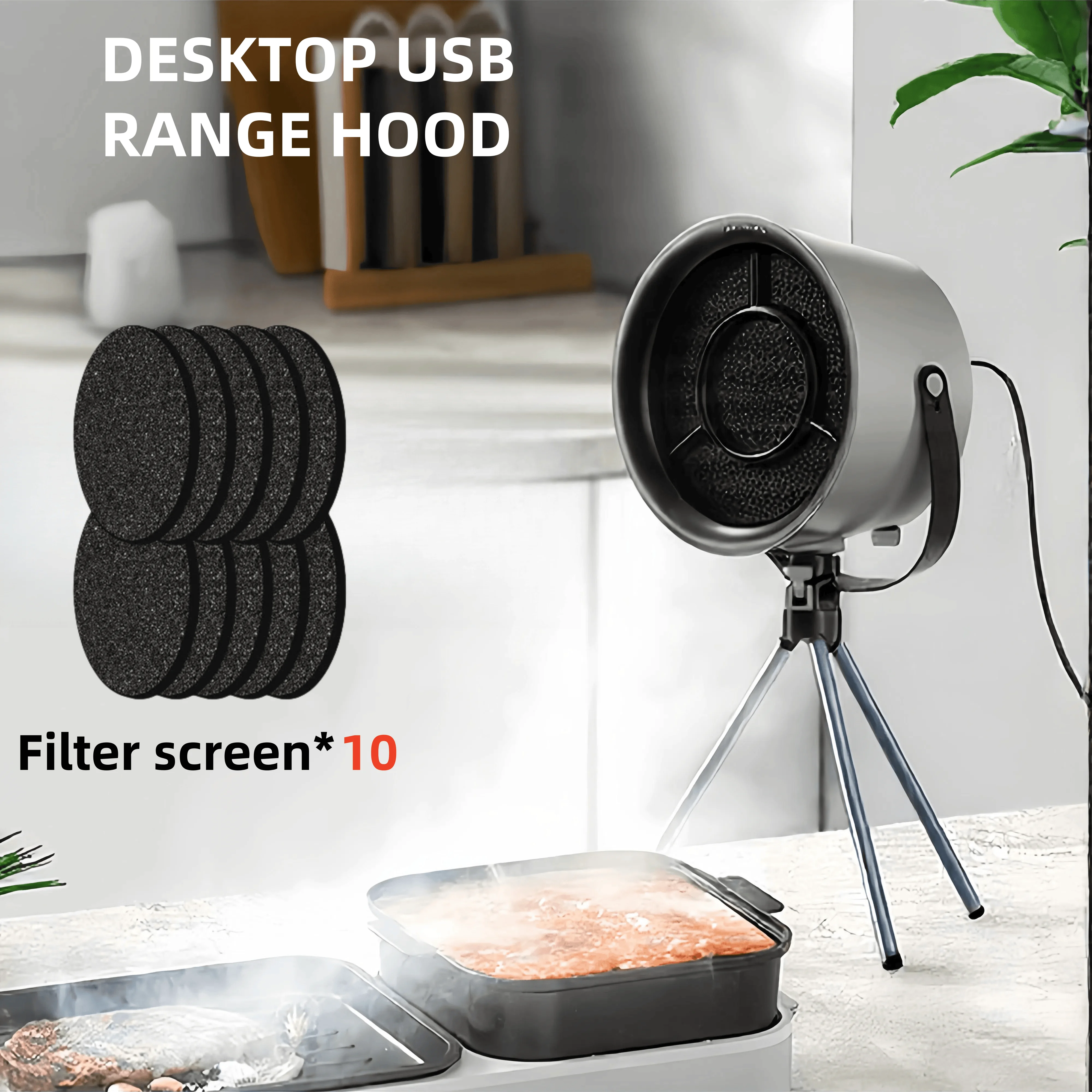 Novo usb desktop range hoods portátil alimentado usb exaustor pequeno exaustor de cozinha extrator churrasco grande exaustor de sucção