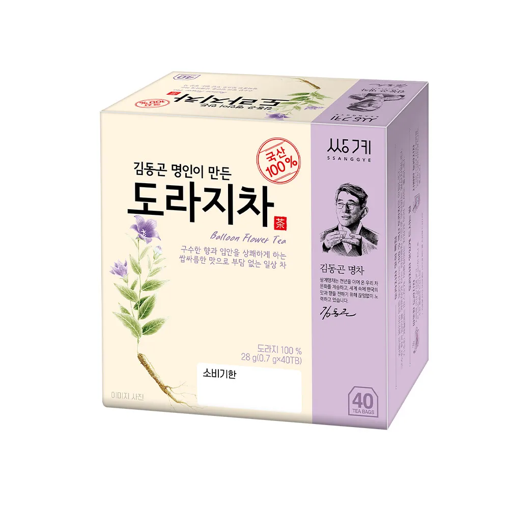 쌍계명차 김동곤 명인이 만든 도라지차 40티백 x 3개