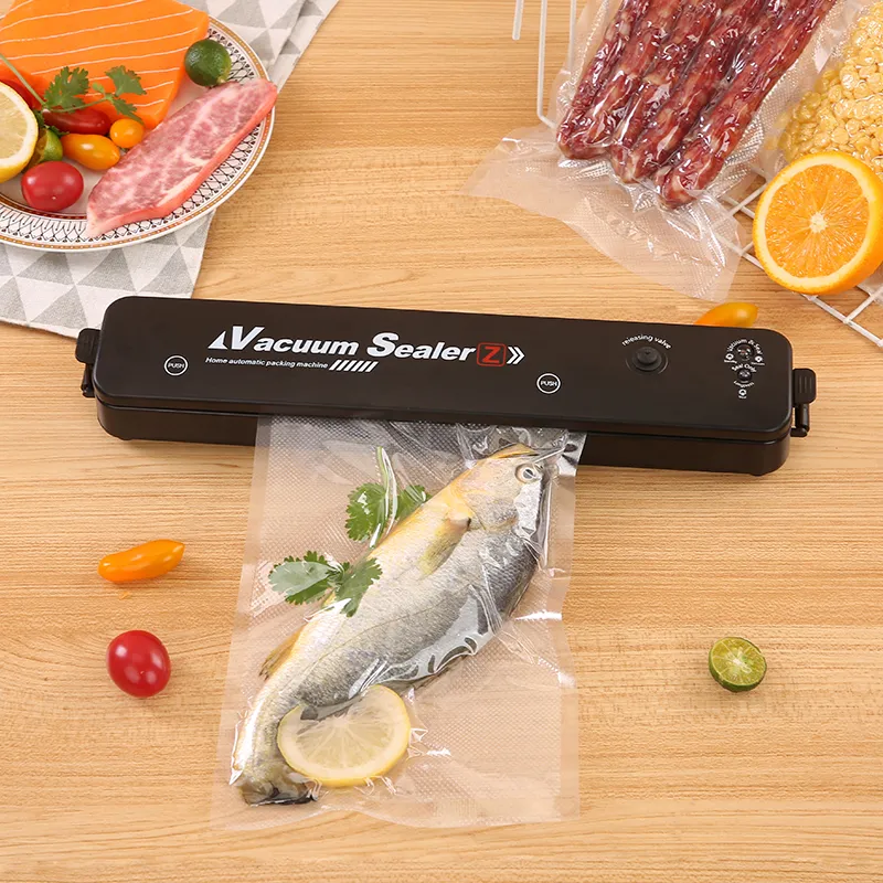 acuum Sealer Packaging Machine with Free 10pcs Vacuum bags Household Black Food Vacuum Sealer