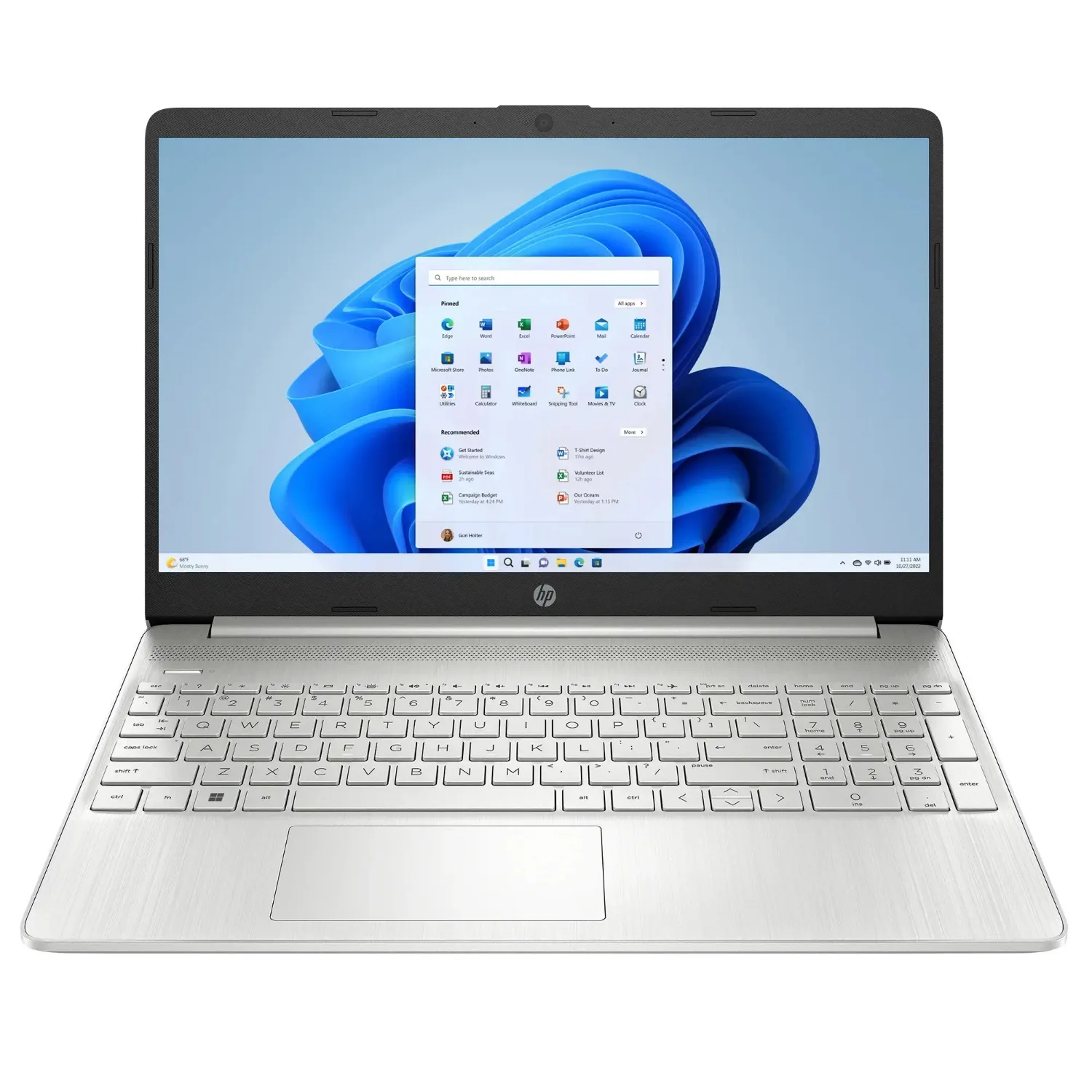 HP 15.6" Business Touchscreen Laptop,Intel Core i3-1215U,64GB RAM,2TB SSD,Windows 11 Pro,Silver