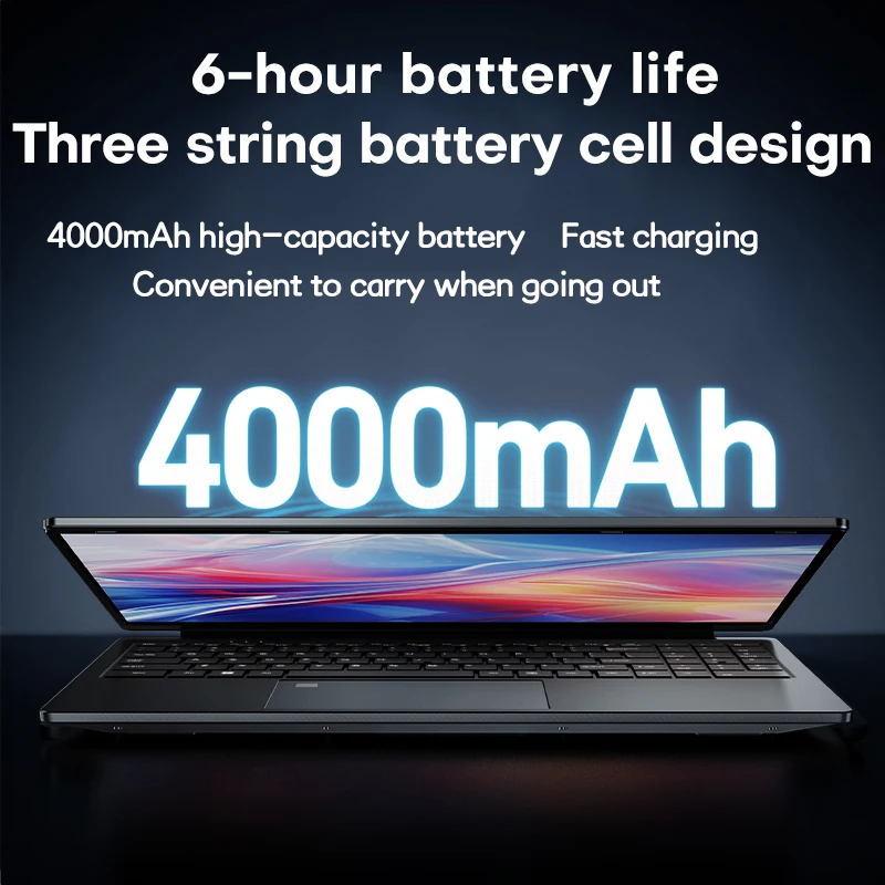 15.6" Laptop Computer AMD A4-7210U MX350 GPU Notebook PC Portable IPS Display Fingerprint Backlit Gaming Laptops for Work Study