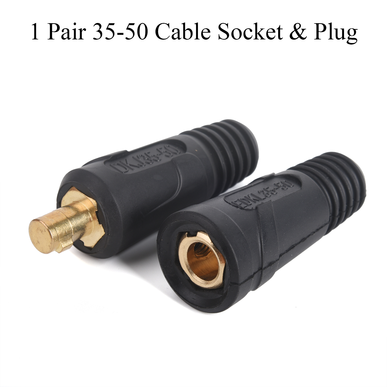 Cable macho hembra de ajuste rápido, conector rápido, adaptador de enchufe DKJ 10-25 35-50, soldadura de estilo europeo para Dinse