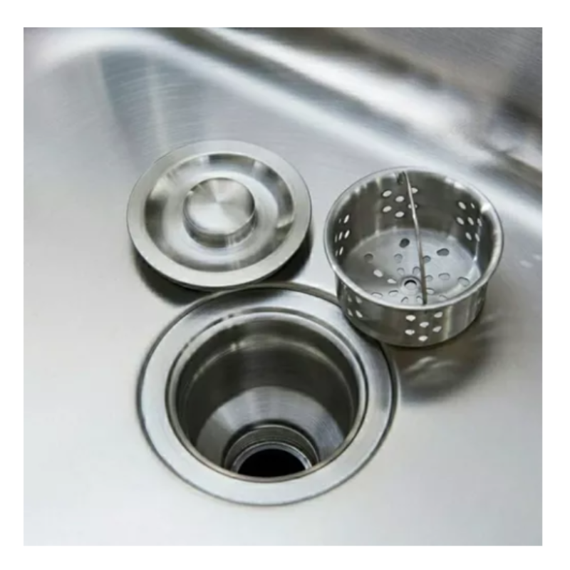 Válvula Ralo Pia Cozinha 4 1/2 Aço Inox 304 Com Cesto Removível Brinovar