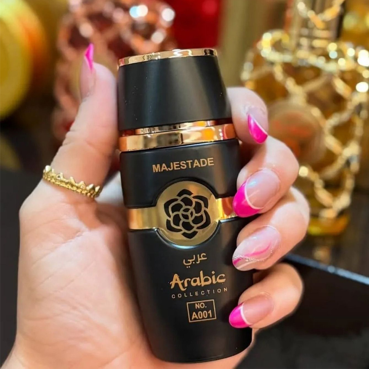 Perfume Árabe Masculino Majestade A001 – 25ml – Âmbar Especiado Amadeirado