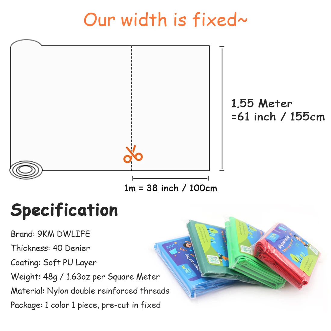 40D ผ้าไนลอน Ripstop PU เคลือบกันน้ำทนทาน Kite ผ้าร่มชูชีพ Inflatable ธง Tarp เต็นท์โครงการ DIY