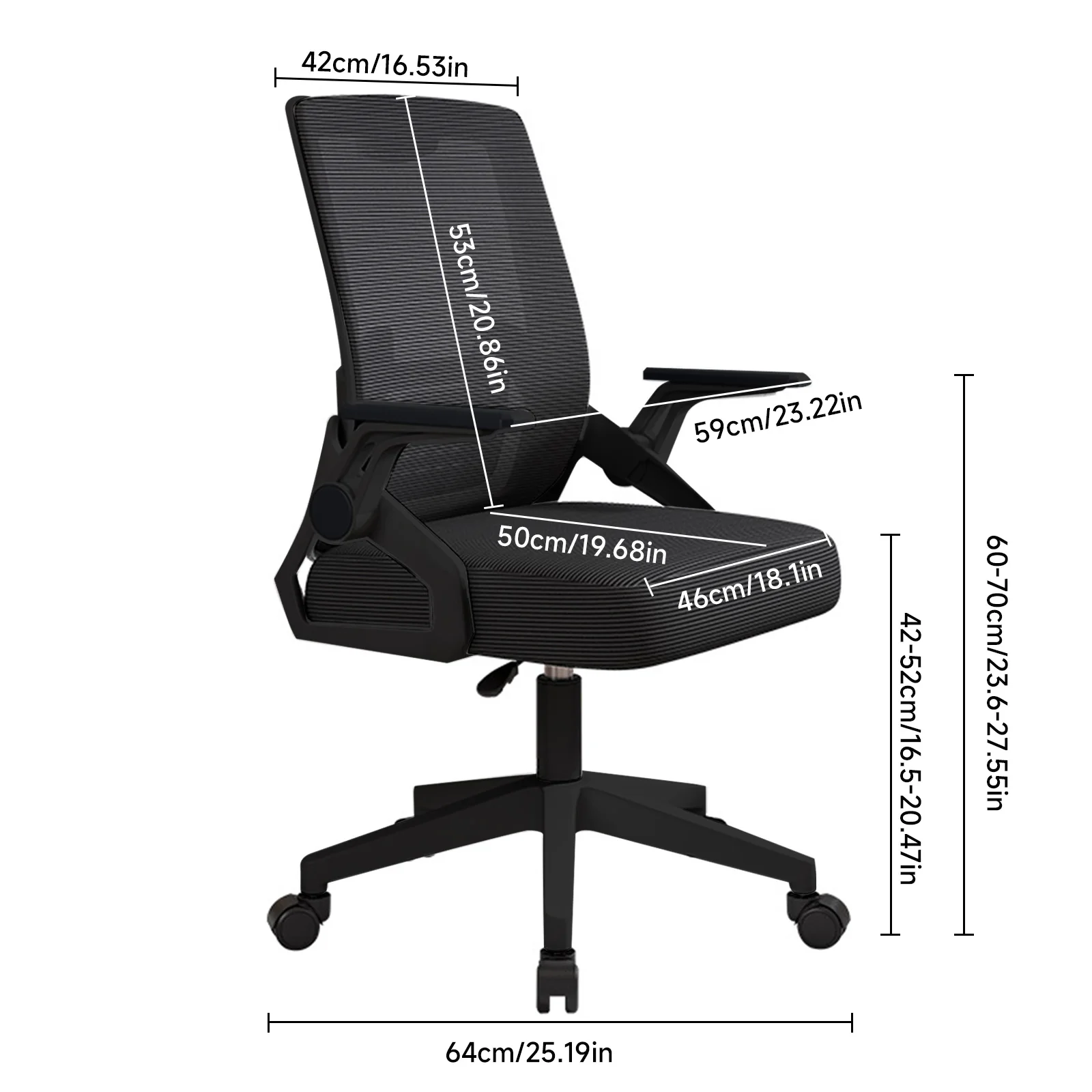 Sedili ergonomici in lattice a rete braccioli sedie da ufficio ruota girevole regolabile in altezza con supporto lombare per ufficio