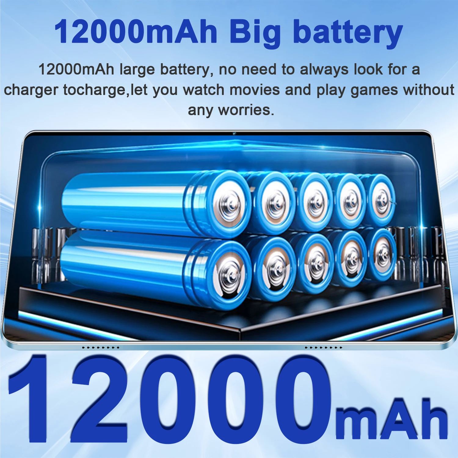 2025 5G Tablet Android 13.0 Brand New 16GB RAM 1TB ROM Tablet 16MP 32MP 12000mAh 10Core WIFI Bluetooth Network Tablette