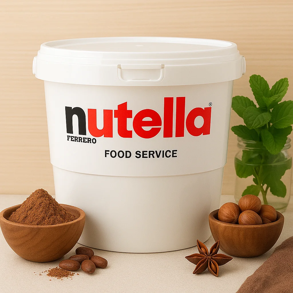 Nutella 3kg wiadro – oryginalny krem z orzechami laskowymi Ferrero kakao do naleśników, duża pojemność, hurt, XXL