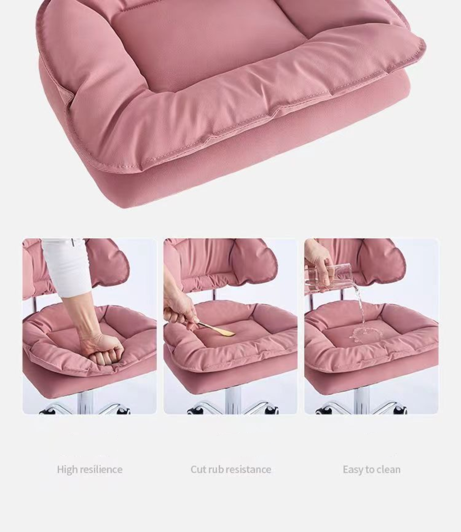 Bar Chairs Customer Chairs Lifting Pulley Swivel Chairs Manicurist Chair Stool Eyelash Makeup Chair Stool Adjustable Height Coun