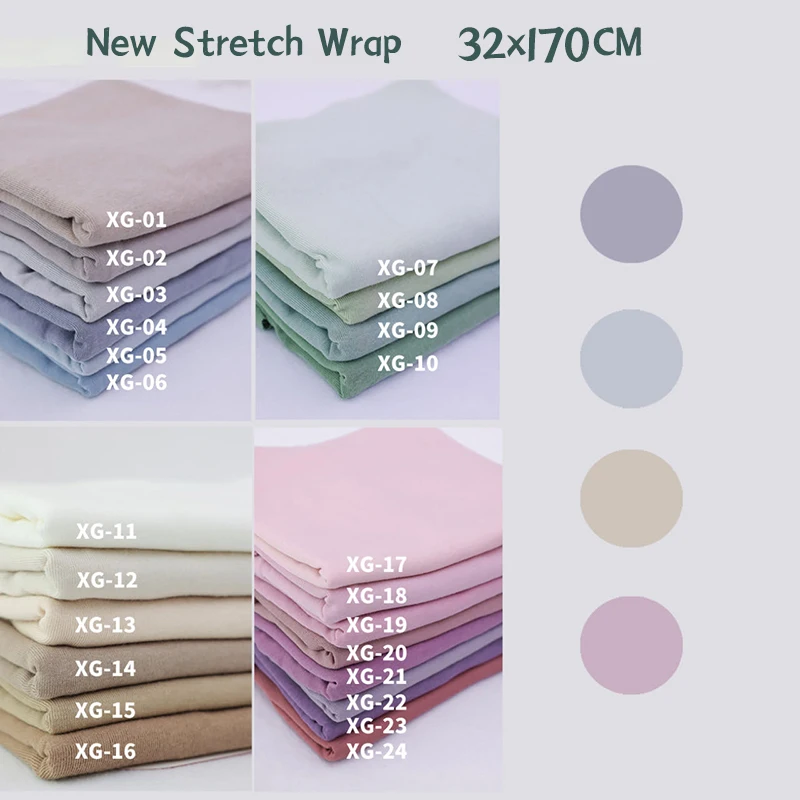32x170CM Soft Stretch Wrapping Newborn Photography Prop Wool Blanket Swaddle For Baby Photo Prop Infant Studio Shoot Accessories