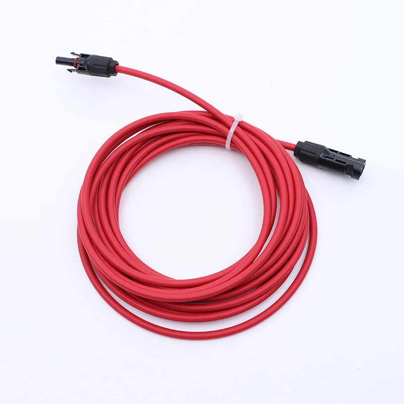 Doppelendiges Solar-Verlängerungskabel mit Stecker, 1–10 Meter, 4 mm2/6 mm2, 1000 V/1500 V, PV-DC-Anschluss, Solarkabel, Photovoltaik-Draht