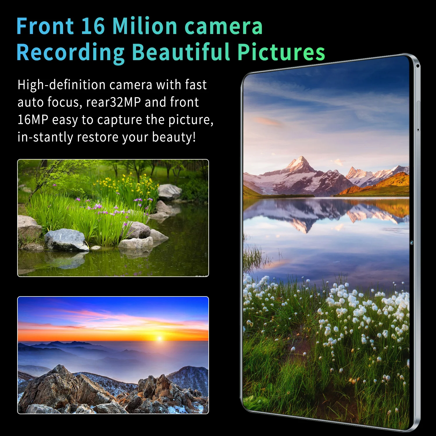 2024 nueva tableta 5G 11,6 pulgadas Android 13,0 Phablet MTK6797 16GB RAM 1TB ROM Tablet PC cámaras duales tarjeta sim Dual Wifi tipo c