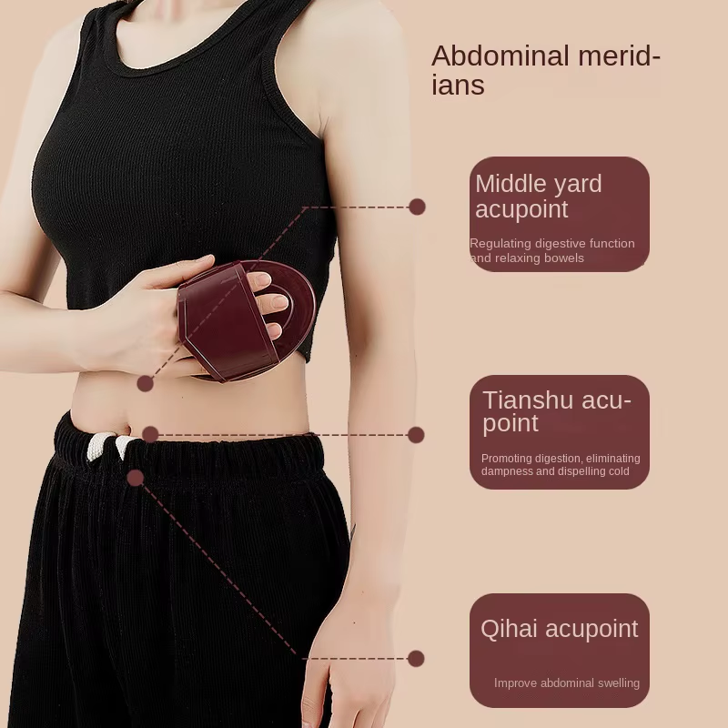 2PC Meridiaan Afslankborstel Handmatige Massager Body Massage Achterbeen Ontspanning Handheld Afslanken Buik Artefact Massage Tool