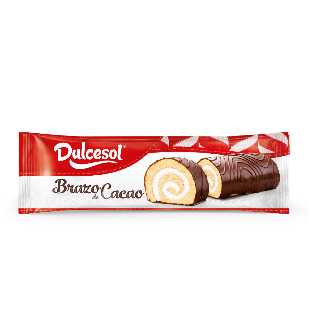 Dulcesol pastelaria e produtos de pastelaria-braços de chocolate, açúcar, creme, trufa... Caixa com 5 unidades individualmente envolvido 250gr