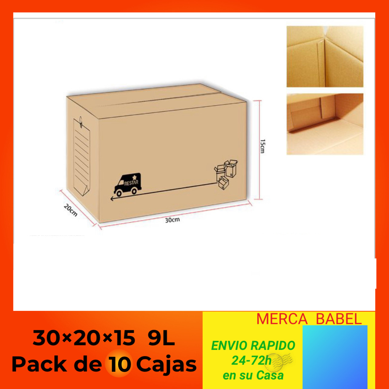 Caixa de papelão dobrável multiúso, adequada para embalagem em movimento, pacote de armazenamento de transporte, todos os 40x30x25 30L 50x35x30 50L, 60x40x40 95L, 10 Embalagem 80x40x40 125l