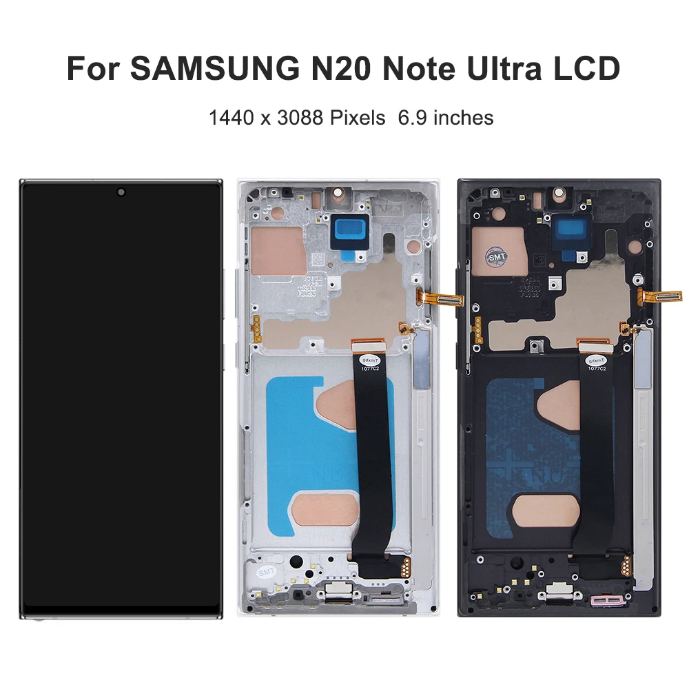 TFT For Samsung Note20 Ultra Screen 4G LCD Touch Screen Replacement +Frame For Samsung Galaxy Note 20 Ultra 5G N986B LCD Display