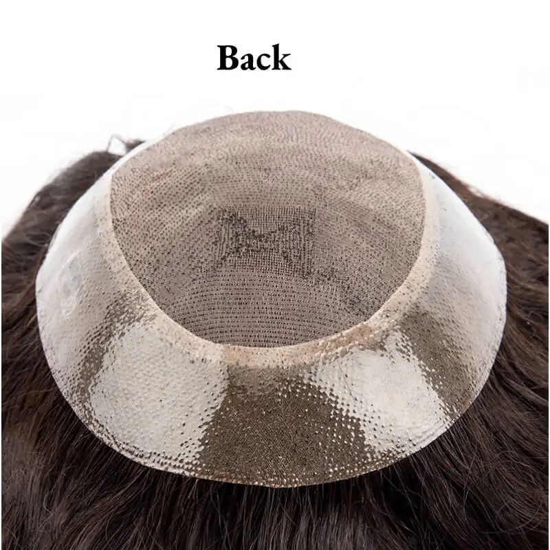 ชายผม Prosthesis Toupee ผู้ชาย Mono & นุ่ม Pu ผู้ชาย Wigs 6 "เปลี่ยน Exhuast Systemes หน่วย100% มนุษย์ชายผมวิกผม