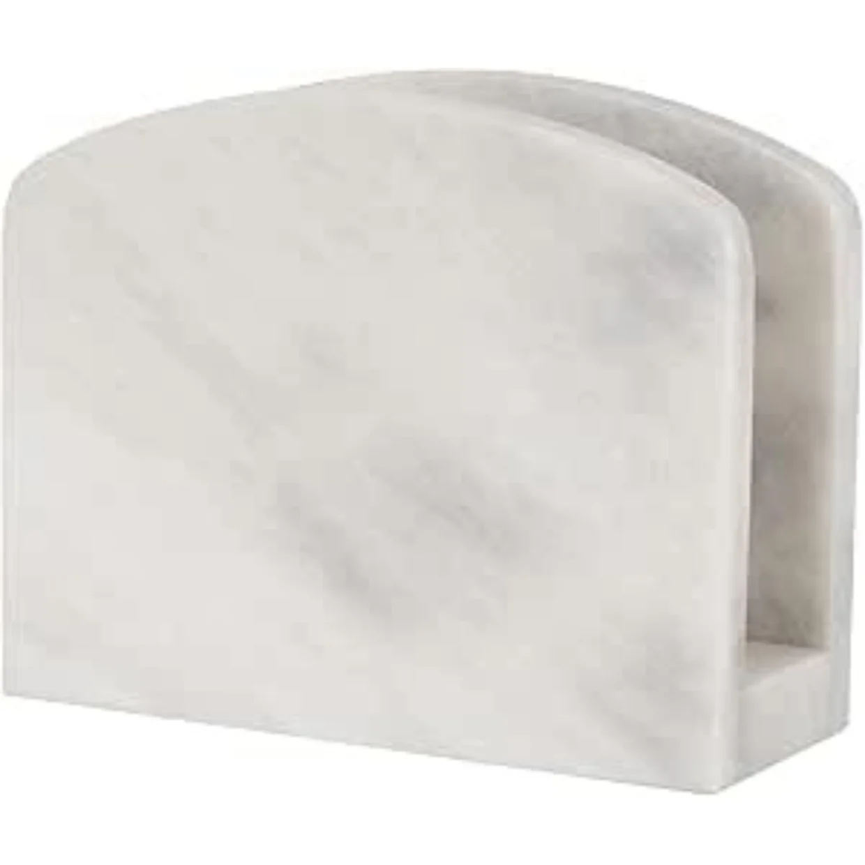 Portatovaglioli in Marmo Bianco – Porta Tovaglioli da Tavolo Elegante per Cucina, Sala da Pranzo ed Eventi – Artigianato Made in Italy | Kalu Creations