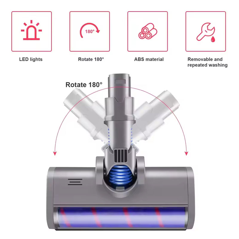 Tête de brosse de sol motorisée, outil pour aspirateur Dyson V6 DC58 DC59 DC61 DC62, balayeuse douce, tête de rouleau, accessoires de brosse de sol